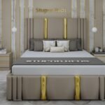 Gold Strip Bed