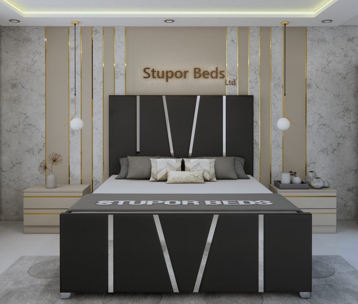 Valeria Strip Bed - Image 4