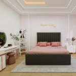 fabric king size bed​