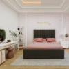 NORMAL BASE BED-116 GREY fabric king size bed​