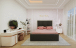 fabric king size bed​