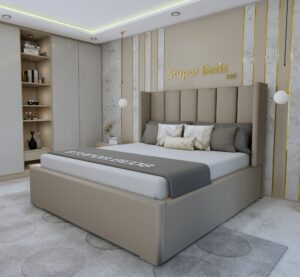 Betina Wing Velvet Bed