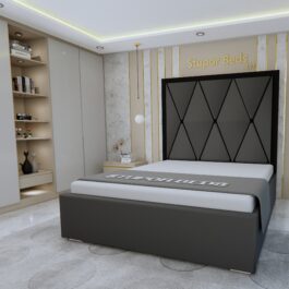 Flavia Velvet Line Bed