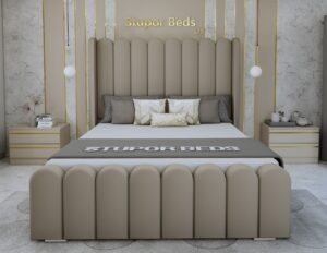 Loida Wing Velvet Bed