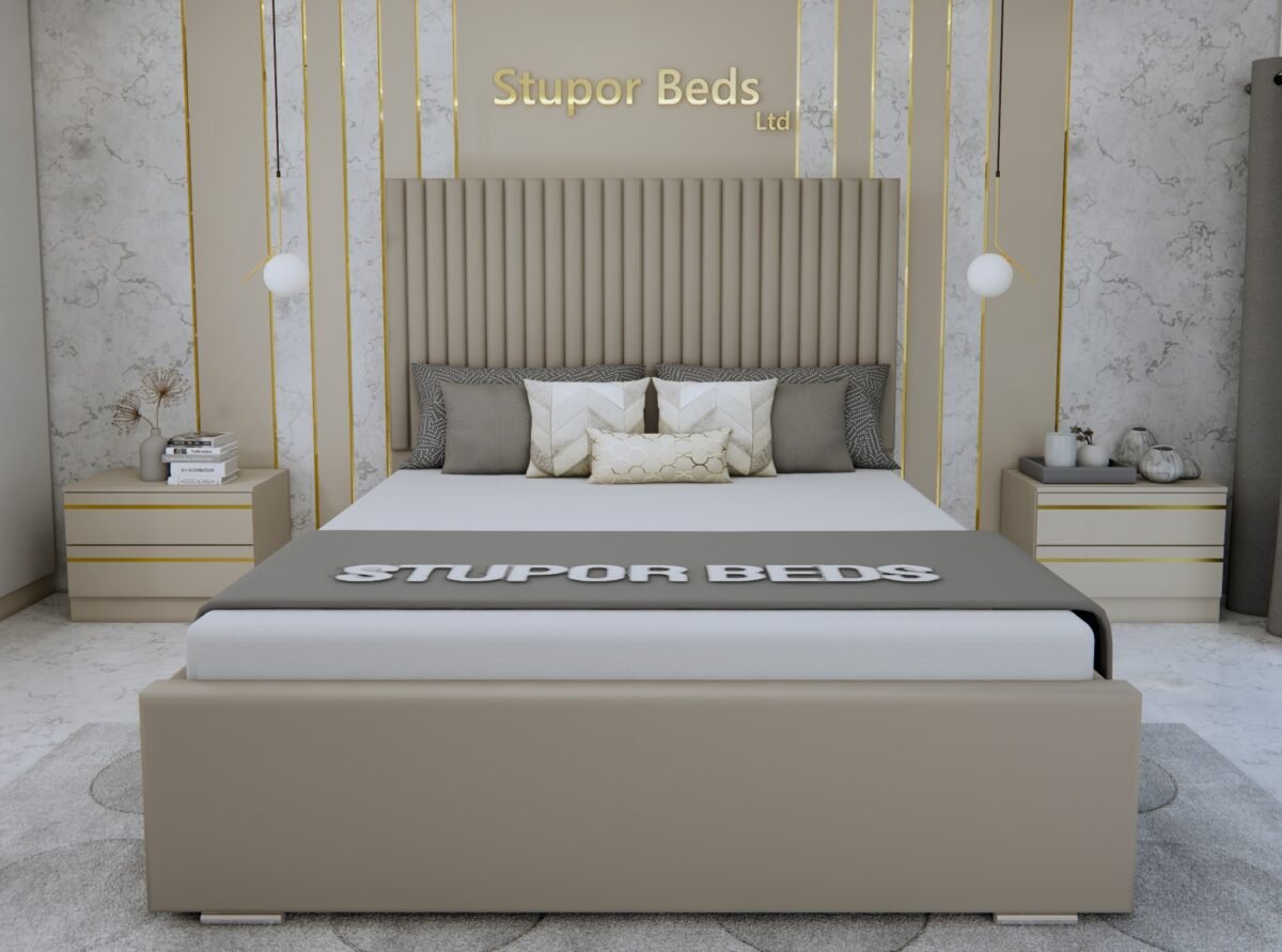 Izel Velvet Line Bed - Image 3
