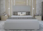 Izel Velvet Line Bed