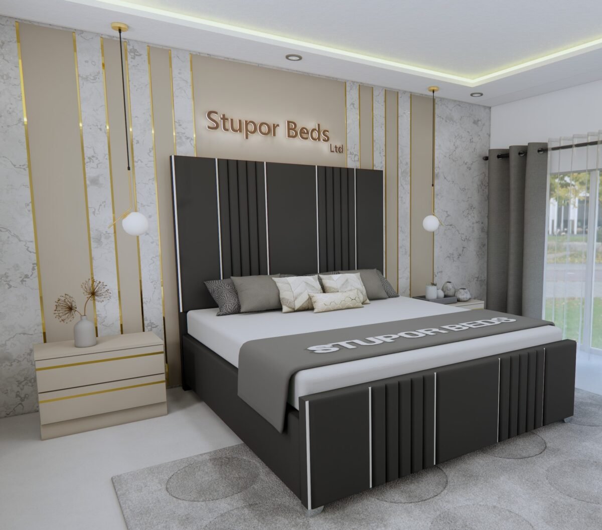 Daniela Strip Bed - Image 4