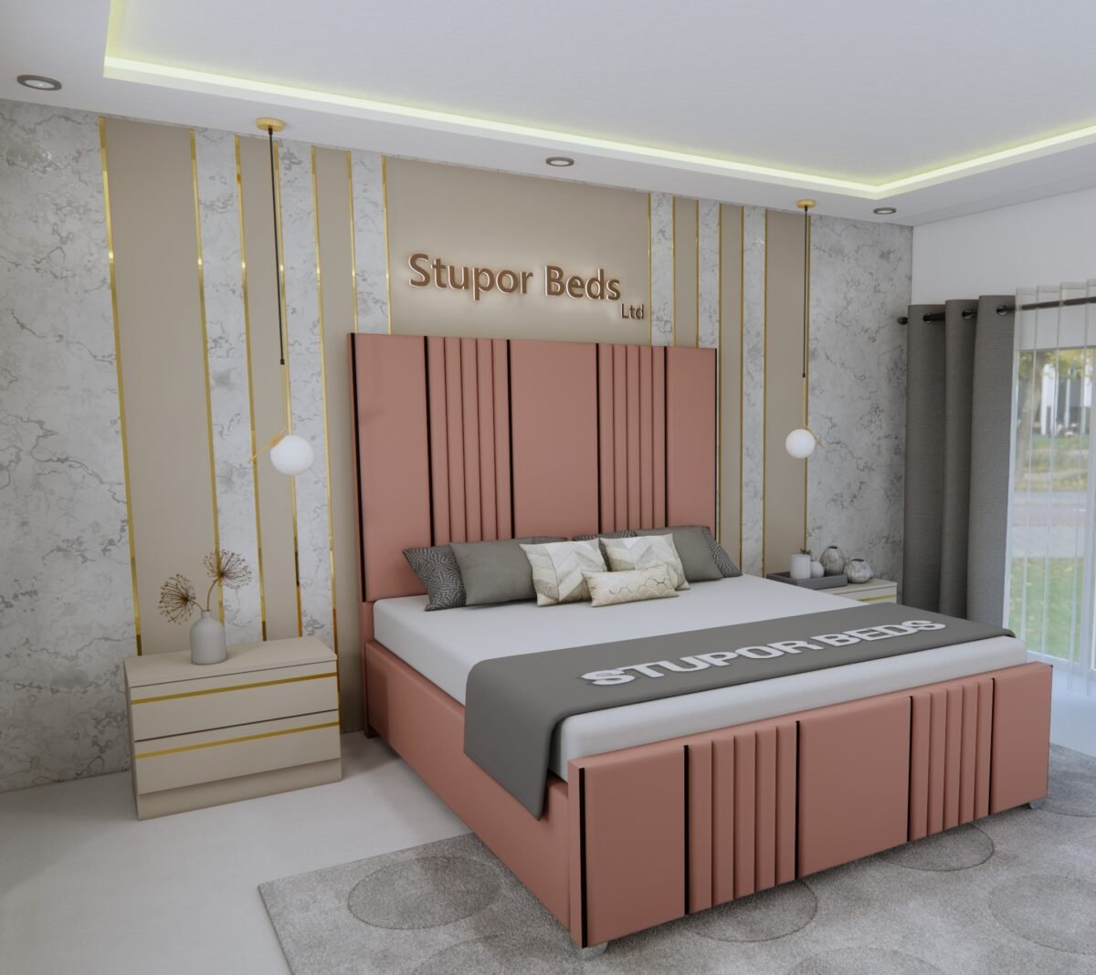 Daniela Strip Bed - Image 5