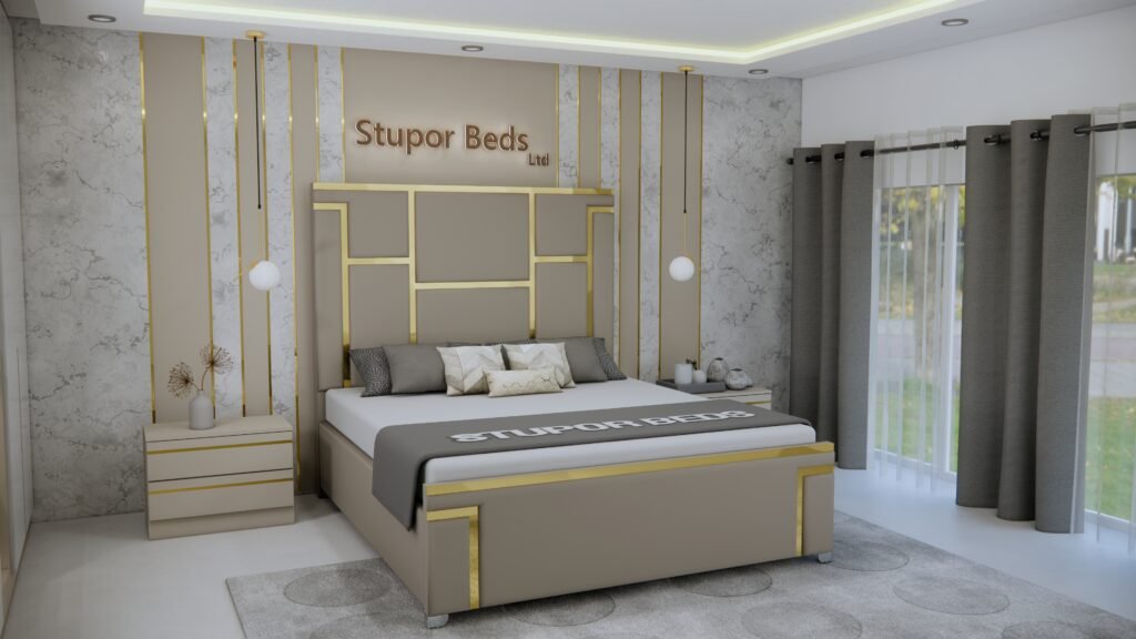 Mink Fabric Strip Bed