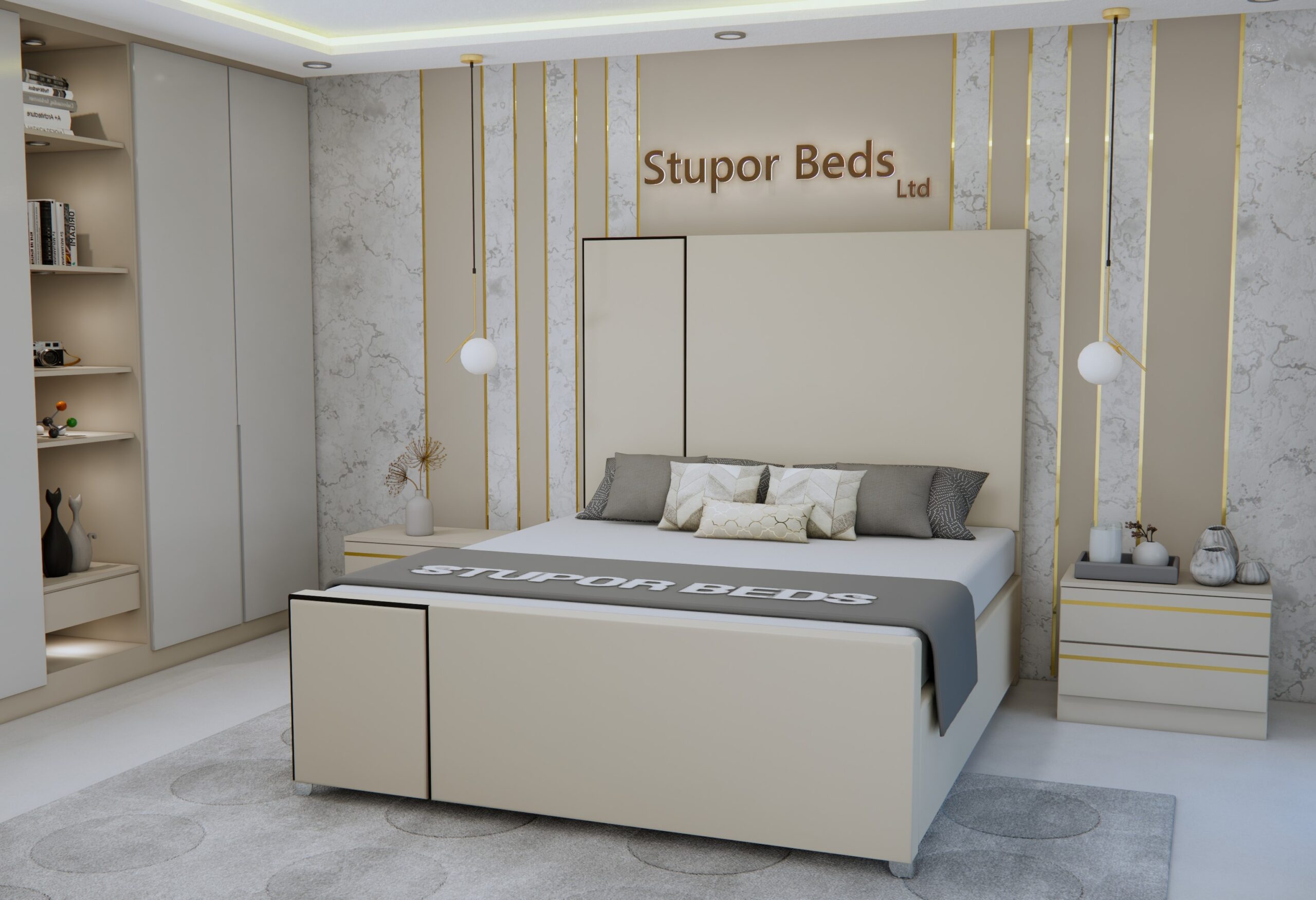 Luisa Velvet Bed - Image 2