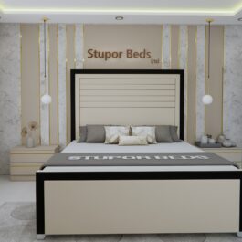 Marta Border Velvet Bed