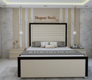 Marta Border Velvet Bed