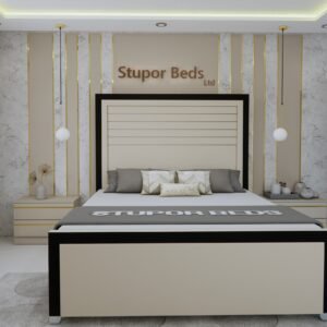 Marta Border Velvet Bed