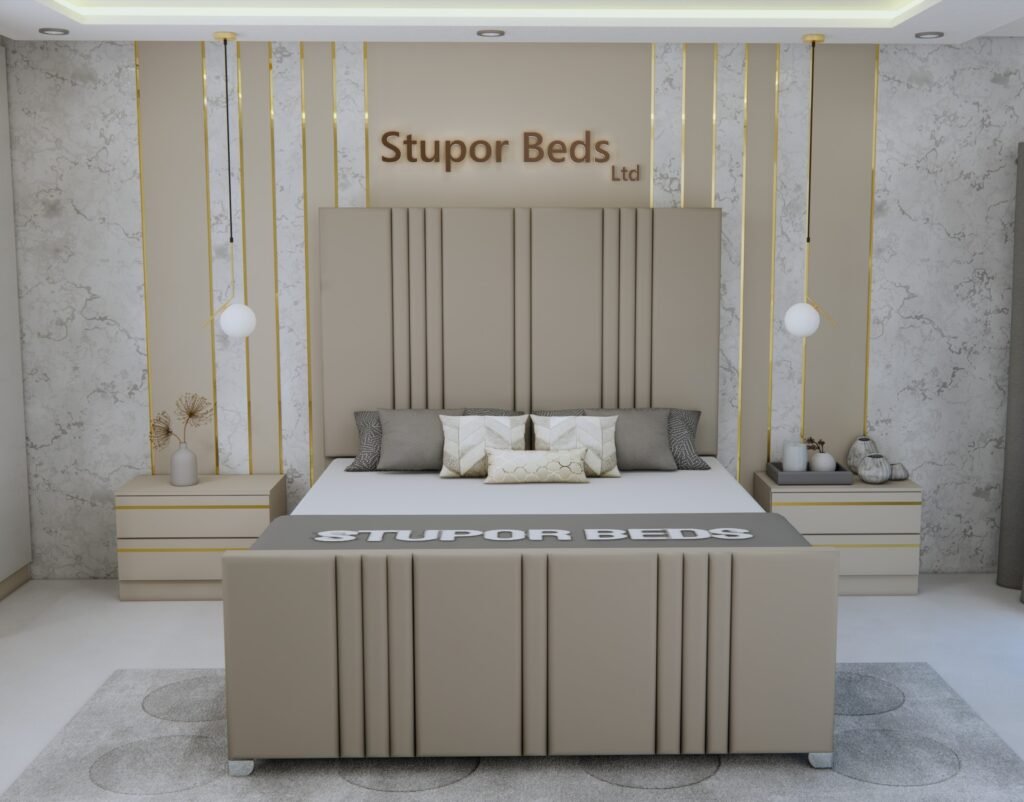 Teal Velvet Bed