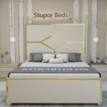 Cream King Bed