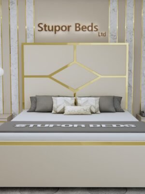 Cream King Bed