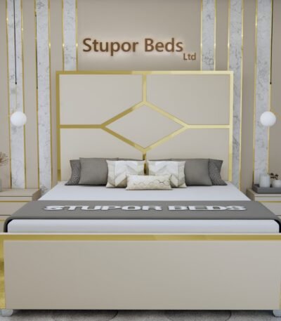 Cream King Bed