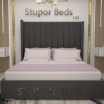 White Velvet Bed