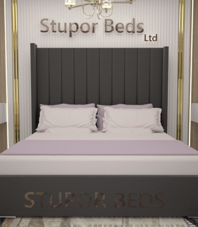 White Velvet Bed