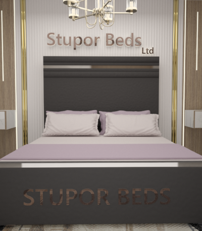 Cream Headboard Bed