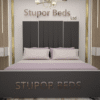 NORMAL BASE BED-44 PLUSH GREY