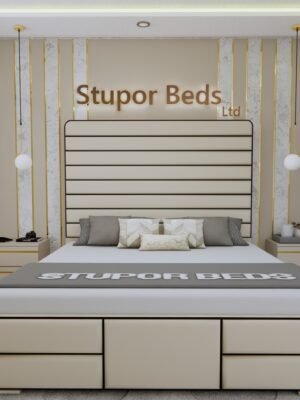Double velvet bed on sale