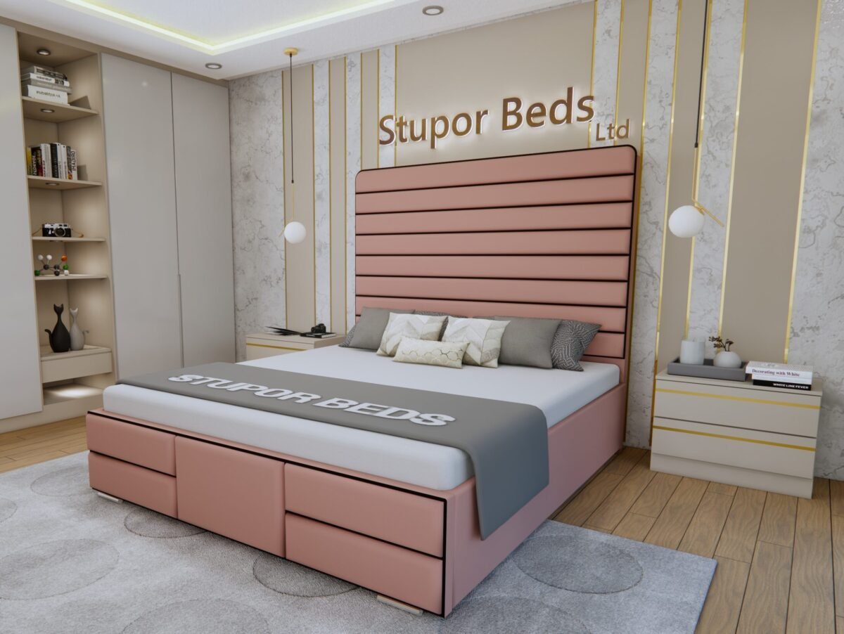 Mila Velvet Bed - Image 3