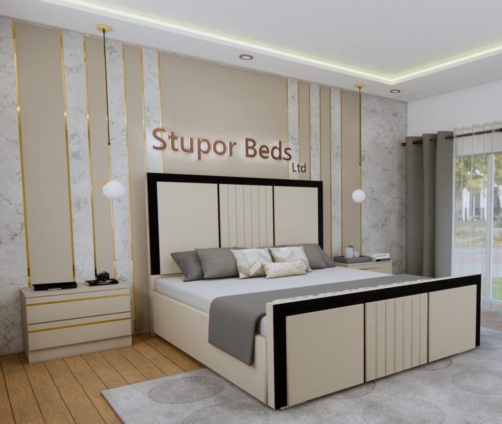 Single velvet bed on sale