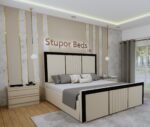 Single velvet bed on sale