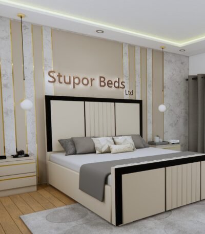Single velvet bed on sale