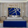 NORMAL BASE BED-55 BLUE bed in Edinburgh