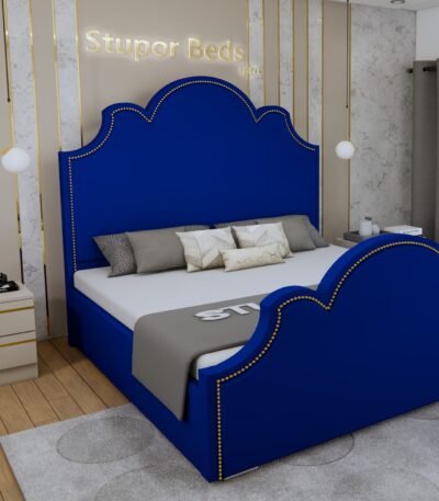 Leather Blue Velvet bed