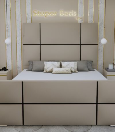 crushed velvet king size bed​