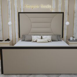 Paula Border Velvet Bed