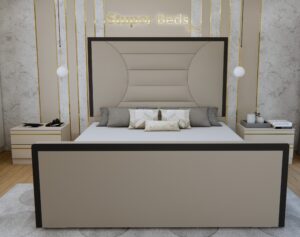 Paula Border Velvet Bed