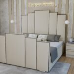 crushed velvet sleigh bed