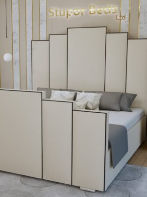 crushed velvet sleigh bed