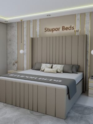 steel Velvet Bed