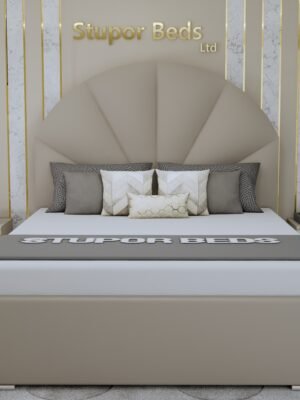 navy velvet bed