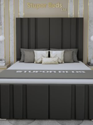 king size beige bed