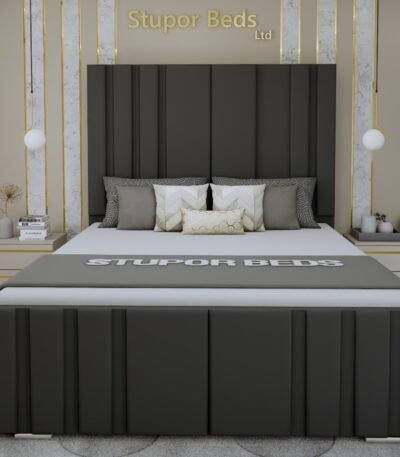 king size beige bed