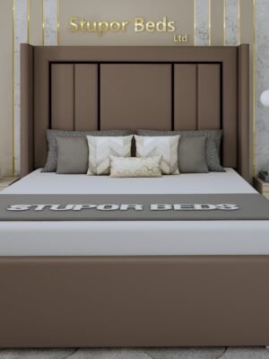 brown velvet bed​