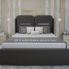 NORMAL BASE BED-97 GREY ottoman bed​ 6ft