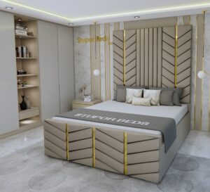 Alcea Queen Strip Bed