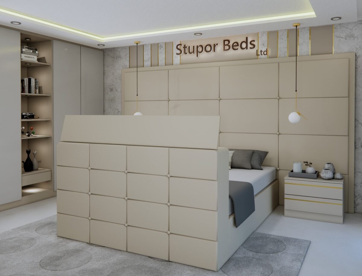 Peri TV Panel Bed - Image 3