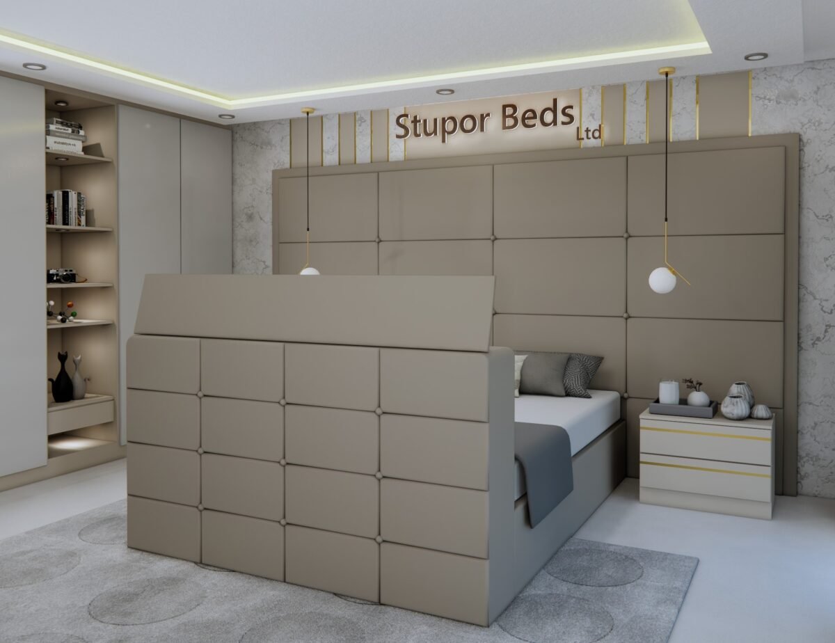 Peri TV Panel Bed - Image 5