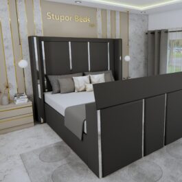 Siyah TV Strip Bed