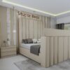 TV BED-7 CREAM Electric TV Bed
