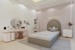 Upholstered Kids Bed Single