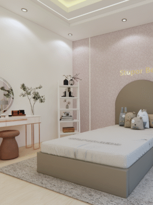 Upholstered Kids Bed Single